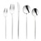 Shiny Silver Moderno Disposable Plastic Cutlery Set (300 Guests)